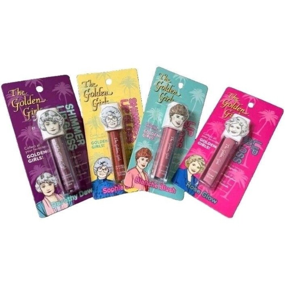 The Golden Girls Shimmer High Shine Lip Gloss Set of 4 Rose Blanche Sophia...